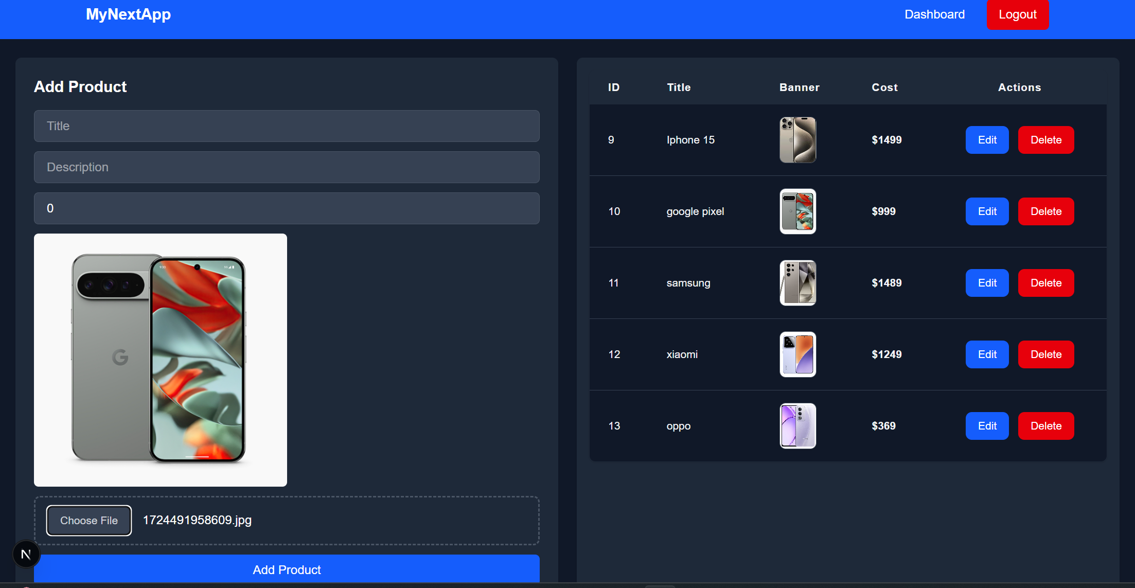 Auth + CRUD